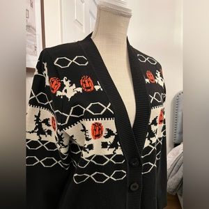 Halloween themed cardigan